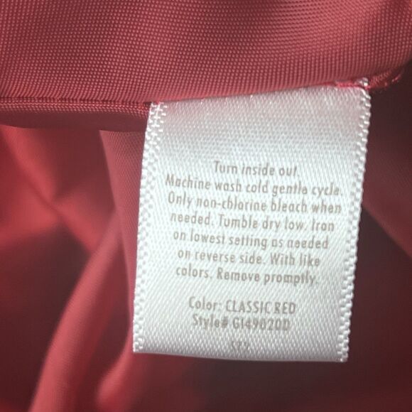 George Baby Dress 12M Red Plaid Check Ruffle Cap Sleeve Bowtie Flare Party Gown - Picture 14 of 15